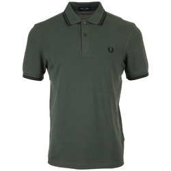 Textil Homem T-shirts e Pólos Fred Perry Twin Tipped Shirt Verde