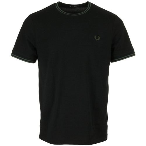 Textil Homem T-Shirt mangas curtas Fred Perry Twin Tipped T-Shirt Preto