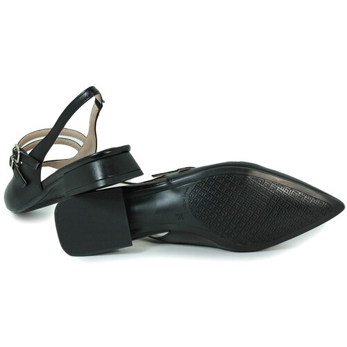 Desiree ZAPATOS DE PIEL DESTALONADOS NEGROS  DALI 7 Preto
