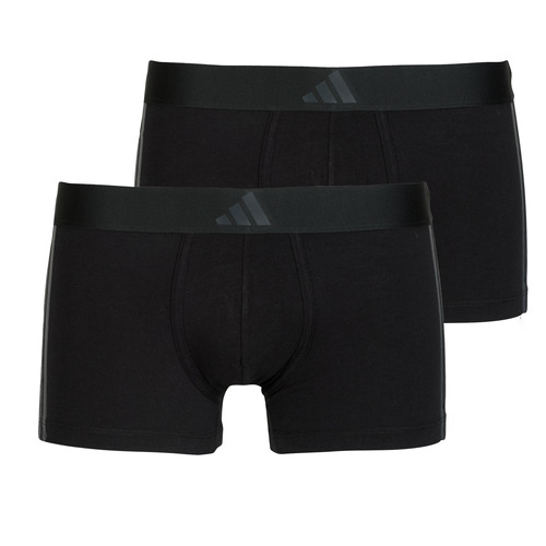 Roupa de interior Homem Boxer Adidas Sportswear ACTIVE FLEX COTTON 3 STRIPES Pack de 2 Preto