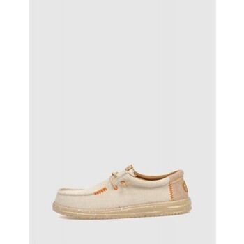 Sapatos Homem Sapatilhas HEYDUDE ZAPATILLA  WALLY COASTLINE JUTE TAUPE Castanho