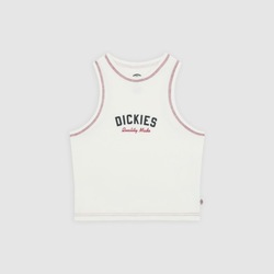 Textil Mulher T-shirts e Pólos Dickies RACER TOP Branco