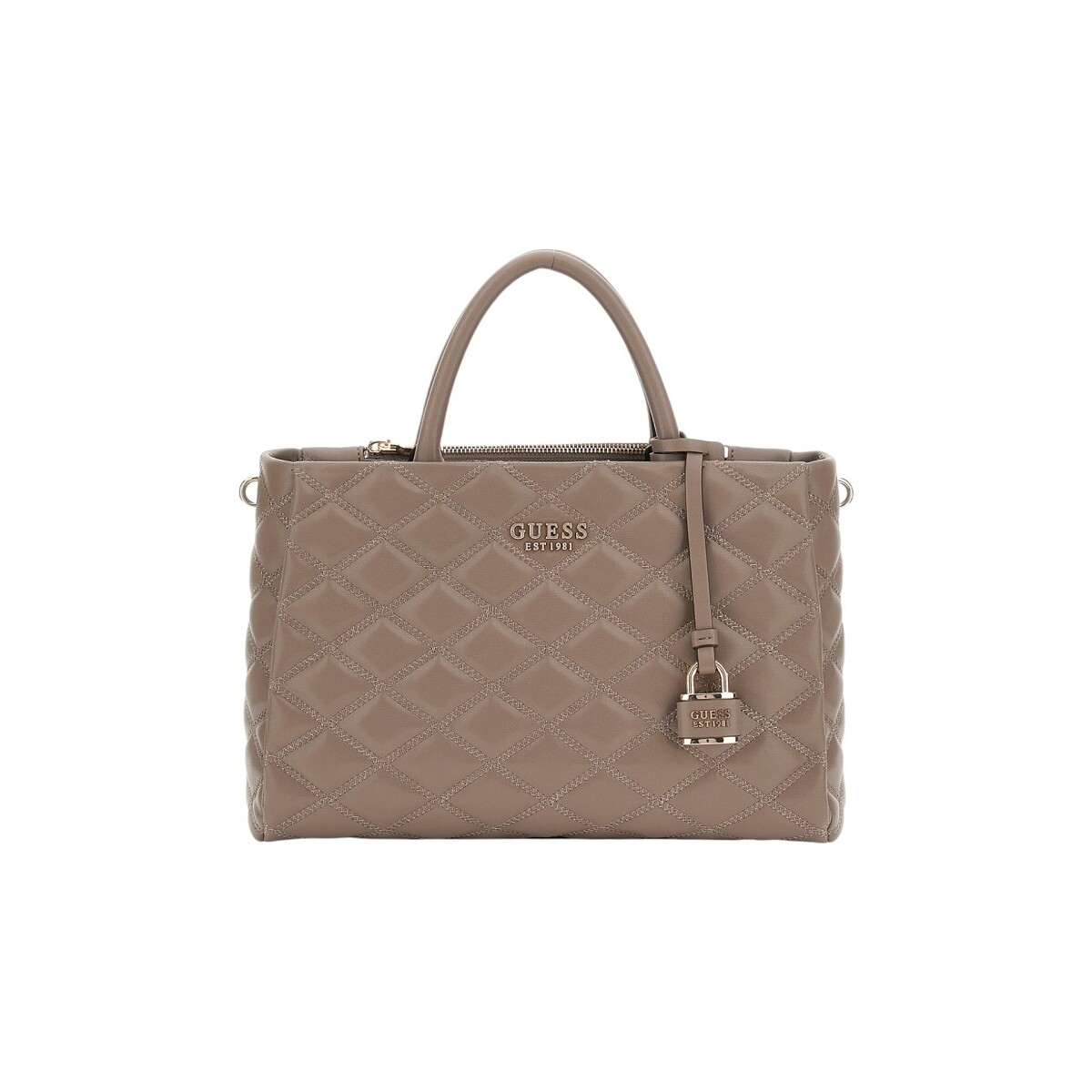 Malas Mulher Bolsa tiracolo Guess CRUISE VIBE TOP ZIP DARK TAUPE Marron Castanho