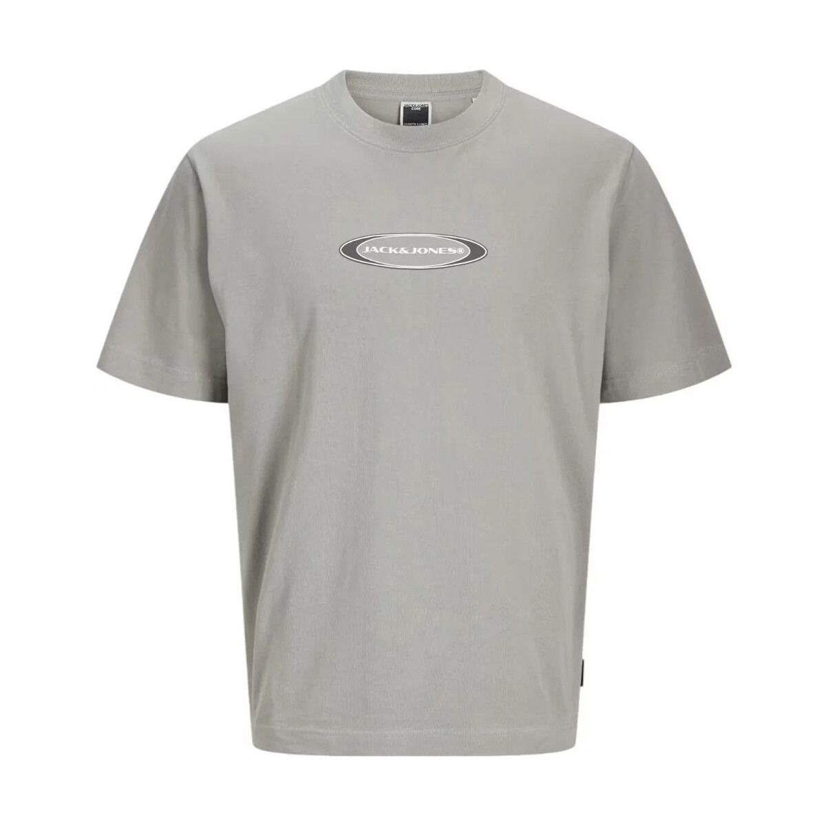 Textil Homem Polos mangas curta J&j JCOPACER BRANDING PRINT TEE SS CREW NECK Cinza