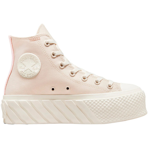 Sapatos Mulher Sapatilhas Converse CHUCK TAYLOR ALL STAR LIFT 2X RECYCLED CANVAS ULTRA PLATFORM Bege