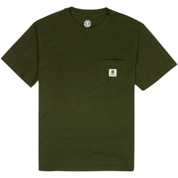 Textil Homem Camisas mangas curtas Element BASIC POCKET LABEL SS Verde