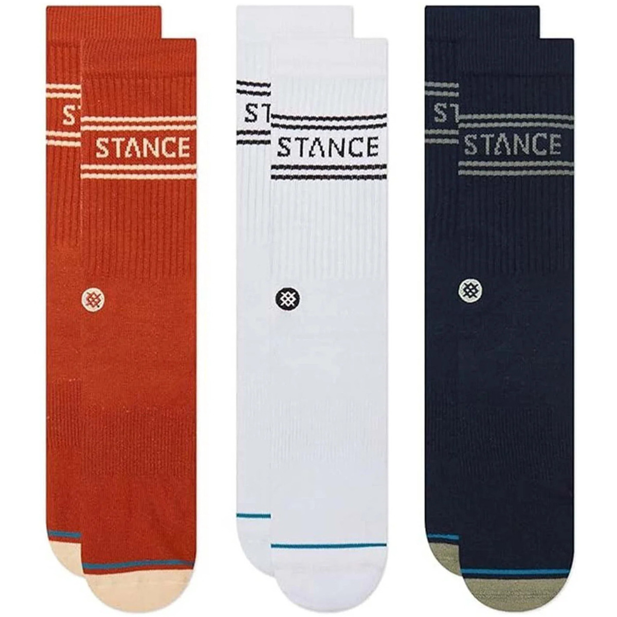 Roupa de interior Meias Stance BASIC 3 PACK CREW Laranja