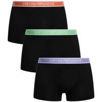 Roupa de interior Homem Boxer Emporio Armani 3 Pack Trunks Preto