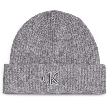 Acessórios Mulher Gorro Calvin Klein Jeans THICK EMBROIDERY K60K612321 Cinza