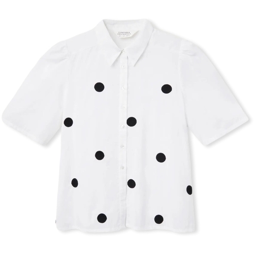 Textil Mulher Tops / Blusas Compania Fantastica COMPAÑIA FANTÁSTICA Camisa 41059 - White Branco
