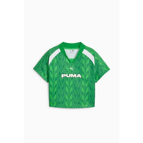 Textil Mulher T-shirts e Pólos Puma FOOTBALL JERSEY BABY TEE WOMAN Verde