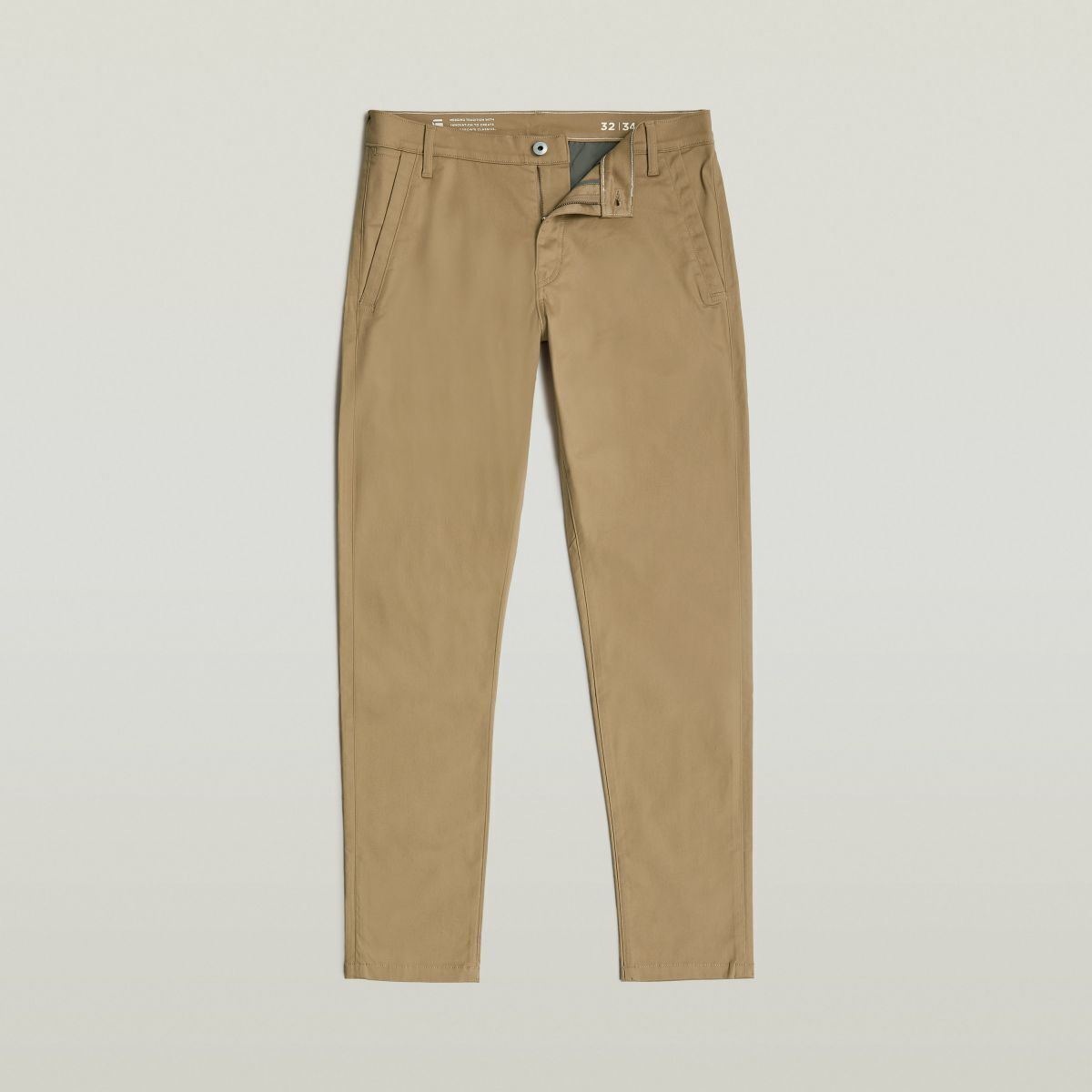 Textil Homem Calças G-Star Raw D26400-C105 MOTTY TAPARED CHINO-B444 SAFARI Bege