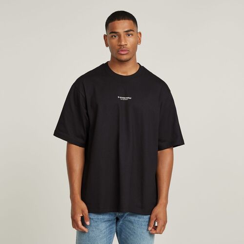 G-Star Raw D24780-C336 CENTER CHEST BOXY-6484 BLACK Preto
