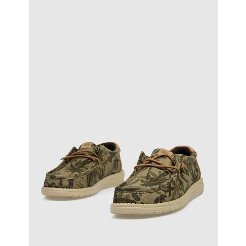 HEYDUDE ZAPATILLA  WALLY PALM JUTE VERDE Verde
