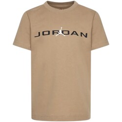 Textil Rapaz T-Shirt mangas curtas Nike 95D628 Bege