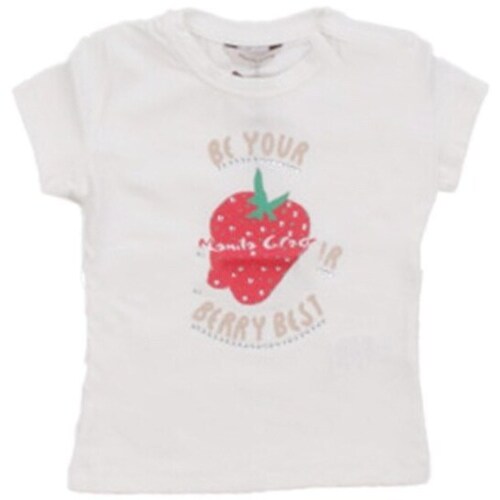 Textil Rapariga T-Shirt mangas curtas Manila Grace 310TMBS25 Branco