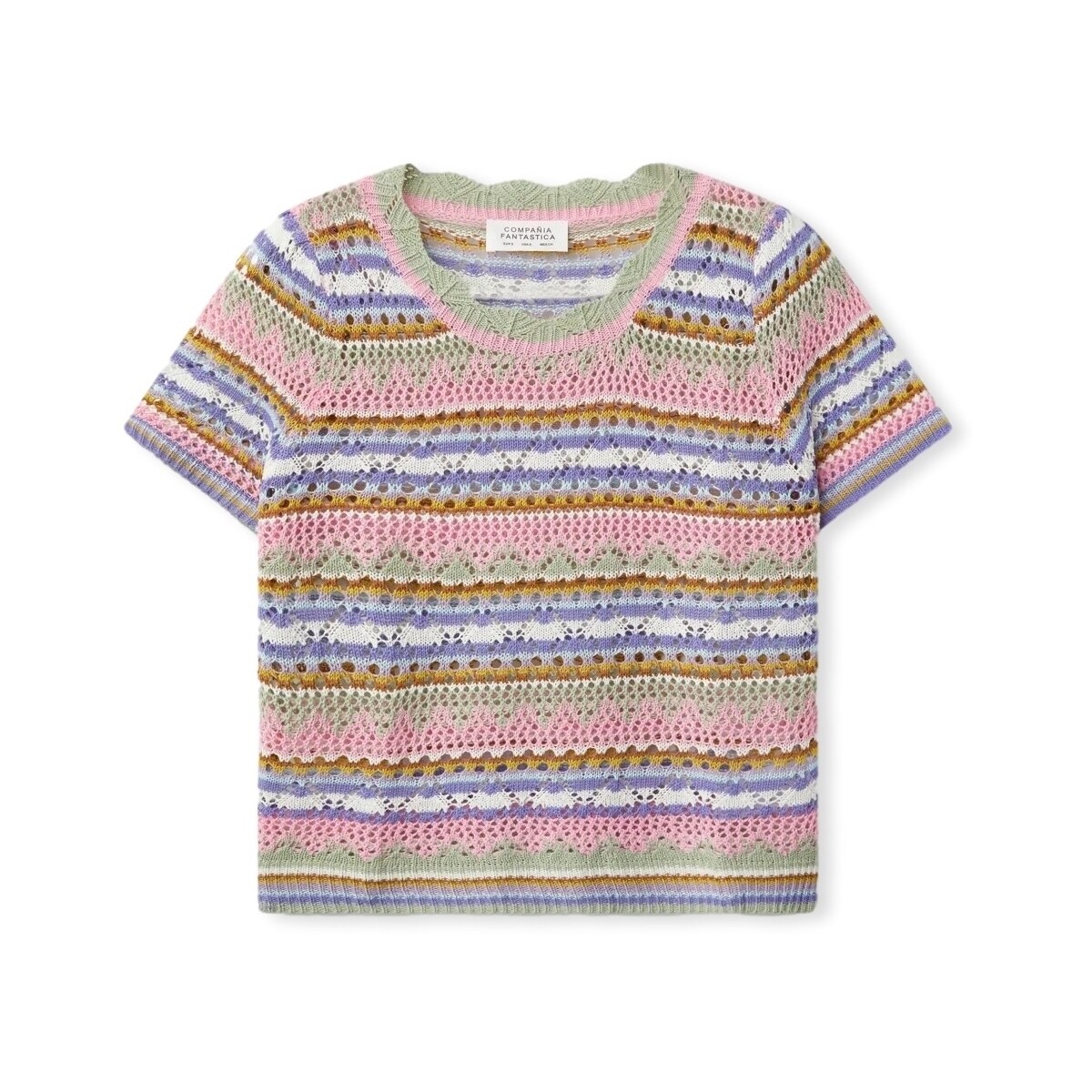 Textil Mulher camisolas Compania Fantastica COMPAÑIA FANTÁSTICA Top 10307 - Multicolor Multicolor