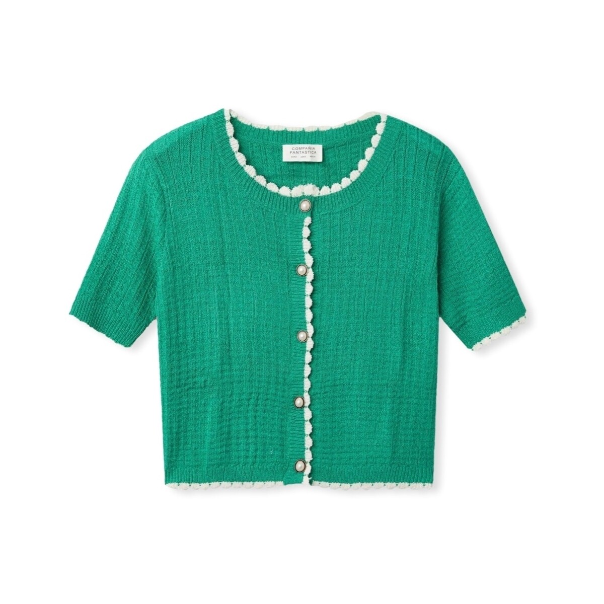 Textil Mulher Casacos Compania Fantastica COMPAÑIA FANTÁSTICA Casaco 10301 - Green Verde
