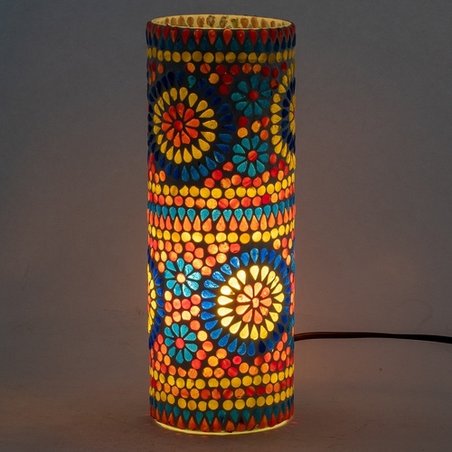 Casa Lâmpadas Signes Grimalt Candeeiro De Mesa Em Mosaico Multicolor