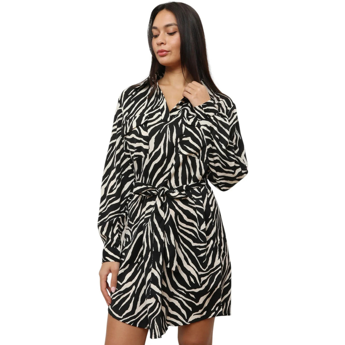 Textil Mulher Vestidos La Modeuse 73806_P174188 Preto