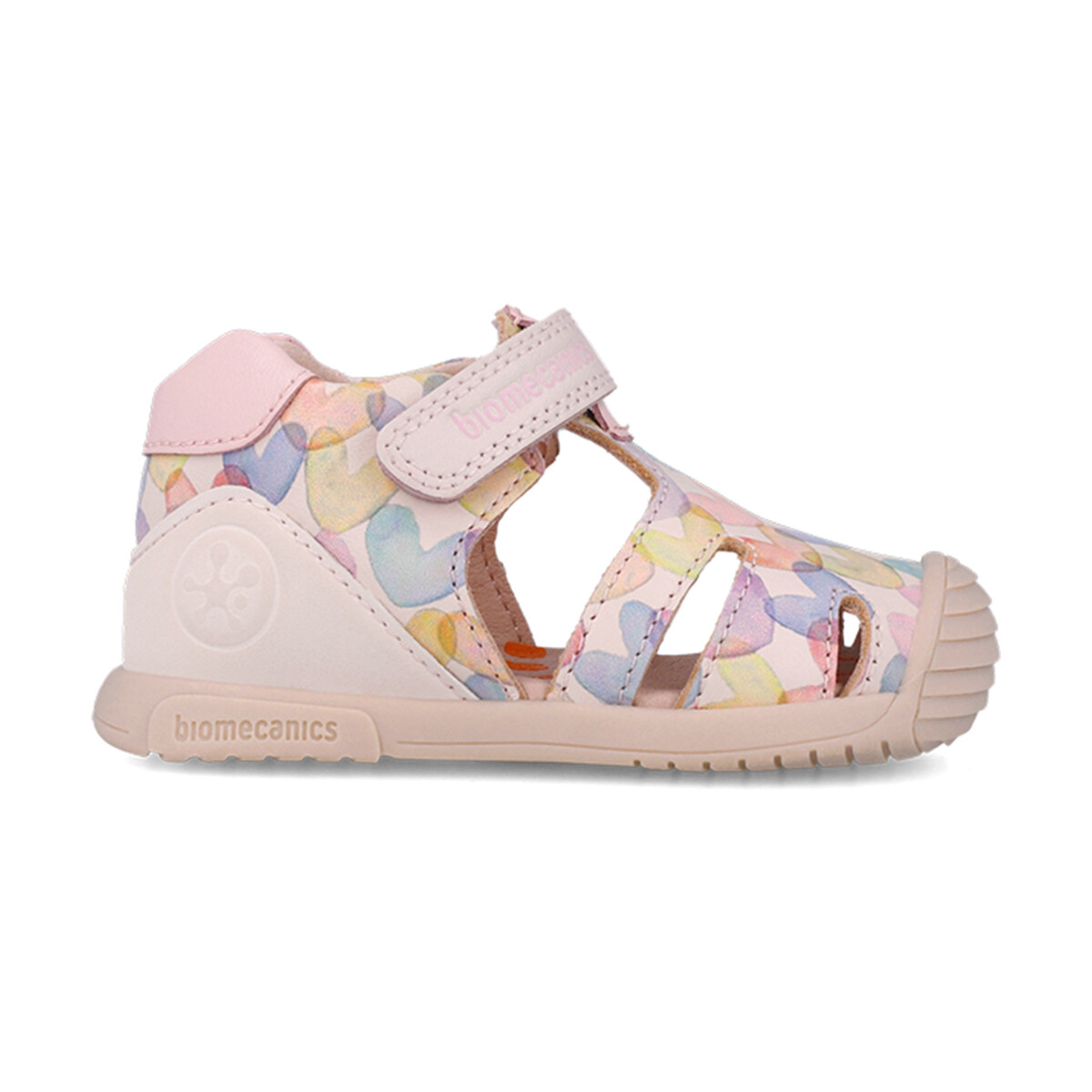 Sapatos Rapariga Sandálias Biomecanics Sandálias femininas com estampa de coração  252110 ALGODÃO_A779