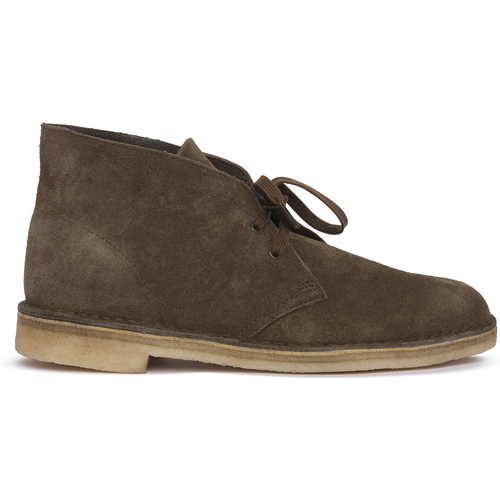 Sapatos Botas Clarks DESERT BOOT KHAKI Verde