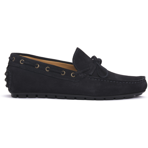 Sapatos Homem Mocassins Exton BLUE CAMOSCIO Azul