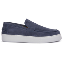 Sapatos Homem Mocassins Exton JEANS CAMOSCIO Azul