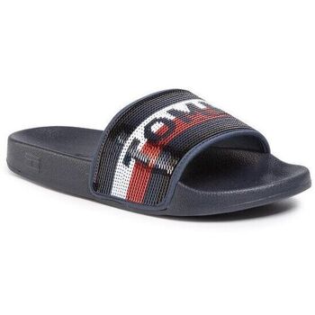 Sapatos Mulher Chinelos Tommy Hilfiger FW0FW04802-BLUE 