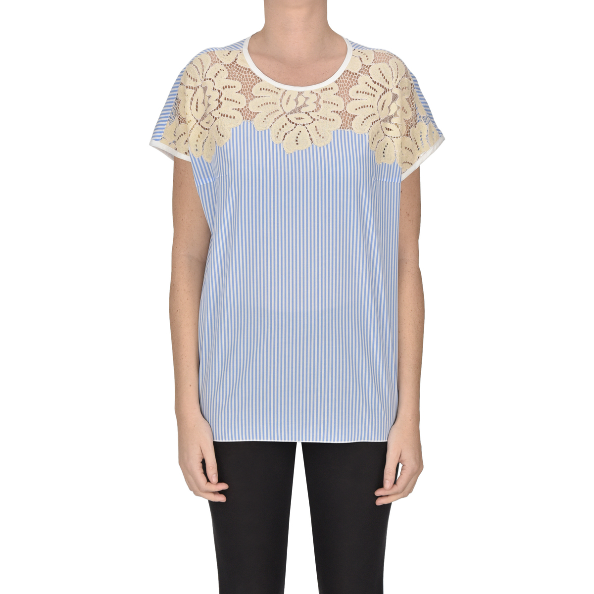 Textil Mulher camisas Shi.rt Milano TPC00005099AE Azul
