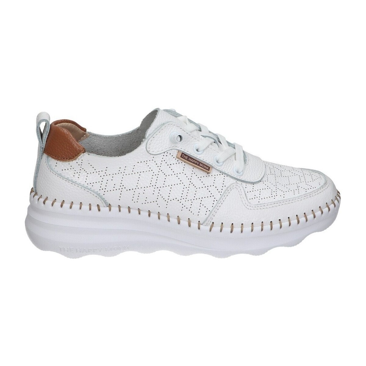 Sapatos Mulher Sapatilhas The Happy Monk ZAPATILLAS CONFORT DE PIEL  CALPE-002 BLANCO Branco