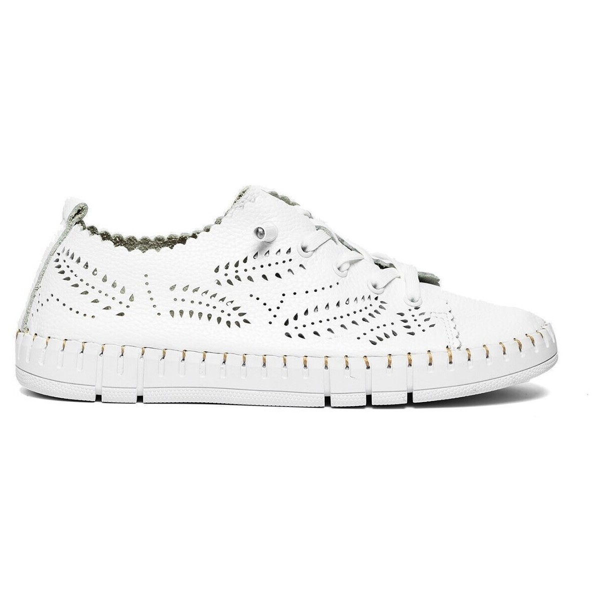 Sapatos Mulher Sapatilhas The Happy Monk ZAPATILLAS DE CORDONES  CRETA 014 BLANCO Branco