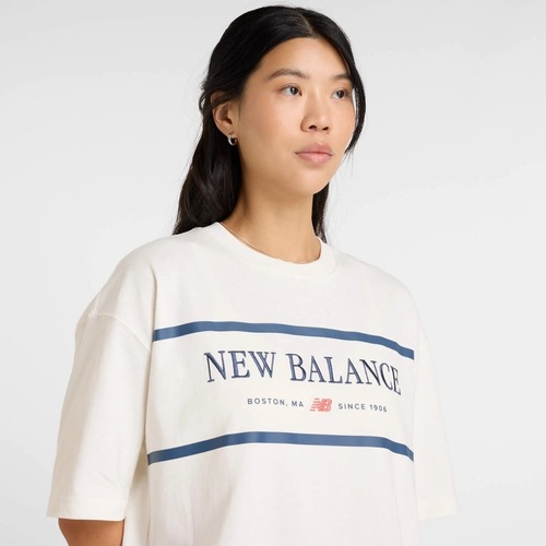 New Balance ATHLETICS NAUTICAL T-SHIRT Branco