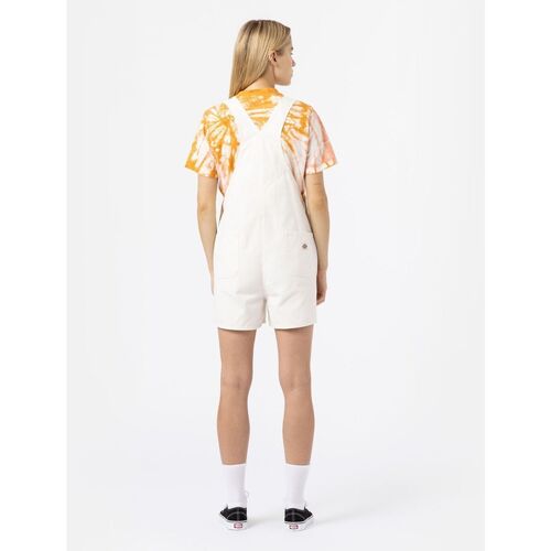 Dickies DUCK CANVAS SHORT BIB SW - DK0A4XPTC431-CLOUD Bege