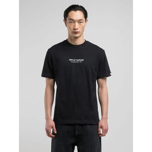 Textil Homem T-shirts e Pólos Replay M3036.22662-098 Preto