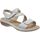Sapatos Mulher Sandálias Rieker 659c7 Prata