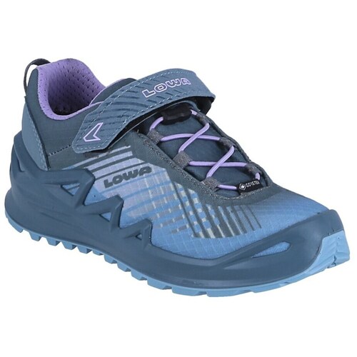 Sapatos Criança Sapatos de caminhada Lowa Merger Gtx Junior Velcro Azul