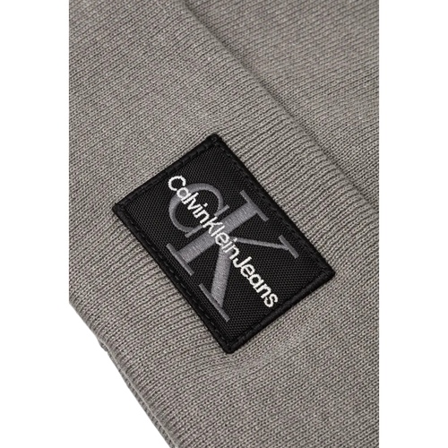 Calvin Klein Jeans MONO LOGO PATCH BEANIE WARM K50K512455 Cinza