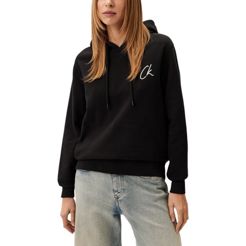 Textil Mulher Sweats Calvin Klein Jeans EMBROIDERED CK REGUL J20J224179 Preto