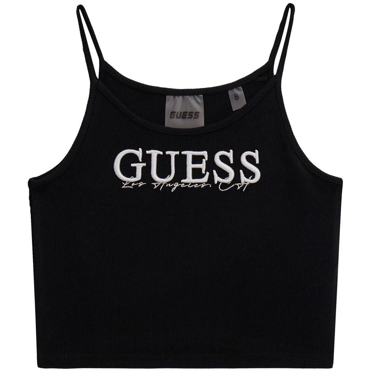 Textil Rapariga Tops sem mangas Guess J5GI37K8RT2 Preto