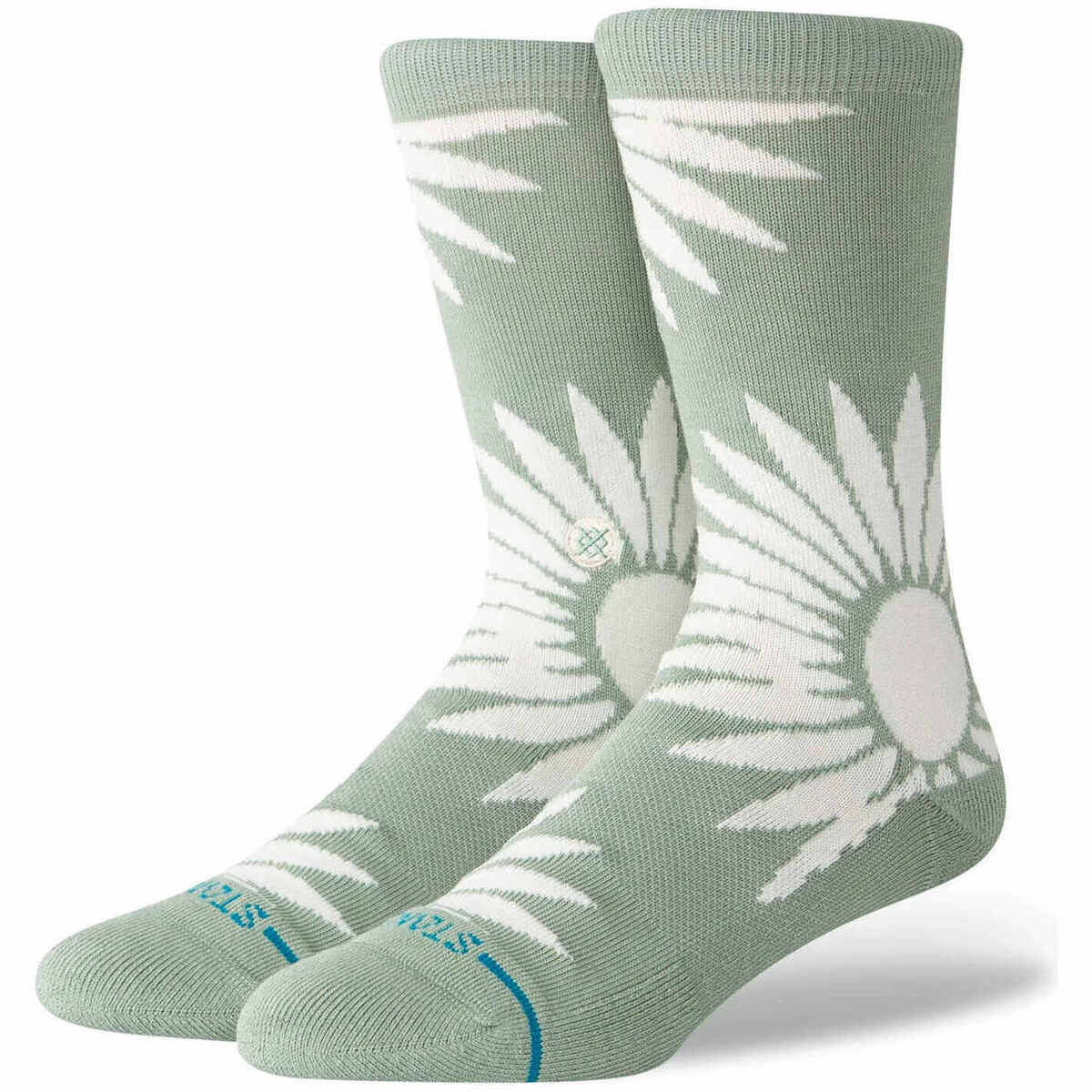 Roupa de interior Meias Stance RADIAL BURST CREW Verde