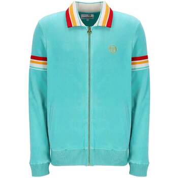 Sergio Tacchini Slice Velour Track Top Jacket Pool Blue