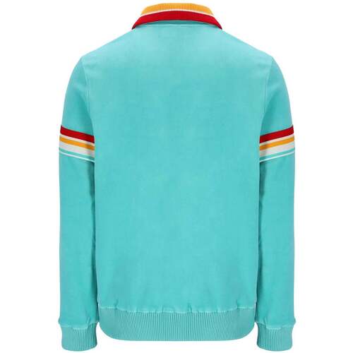 Sergio Tacchini Slice Velour Track Top Jacket Pool Blue Turquoise