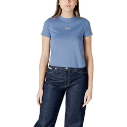 Textil Mulher T-Shirt mangas curtas Calvin Klein Jeans PLACED INSTITUTIONAL J20J225524 Azul