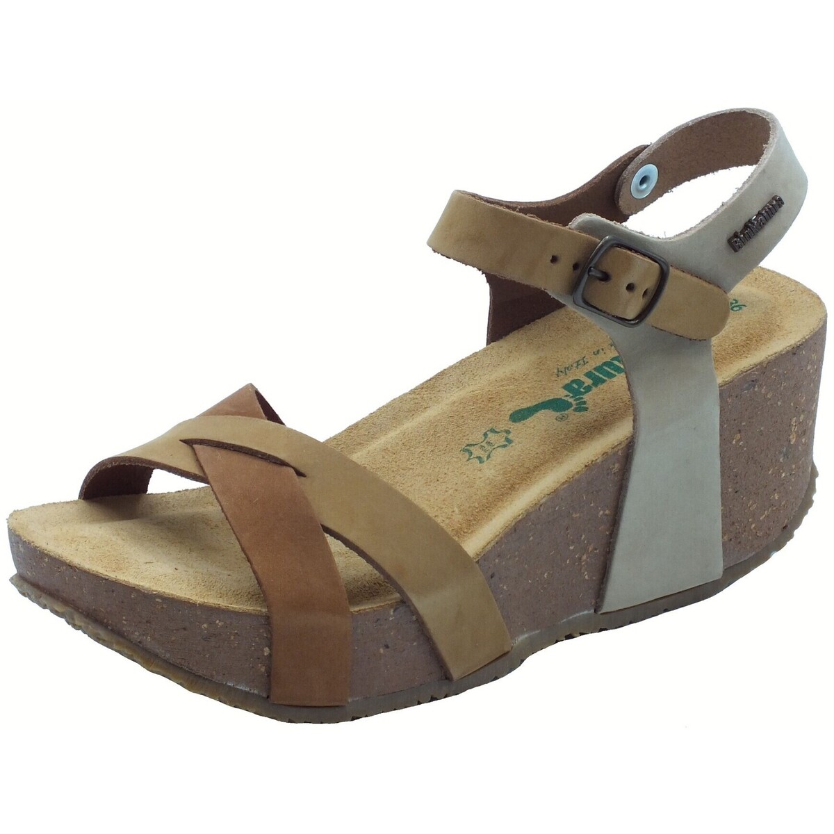 Sapatos Mulher Sandálias Bionatura 24 Fregene Imb Nabuk Multi Castanho