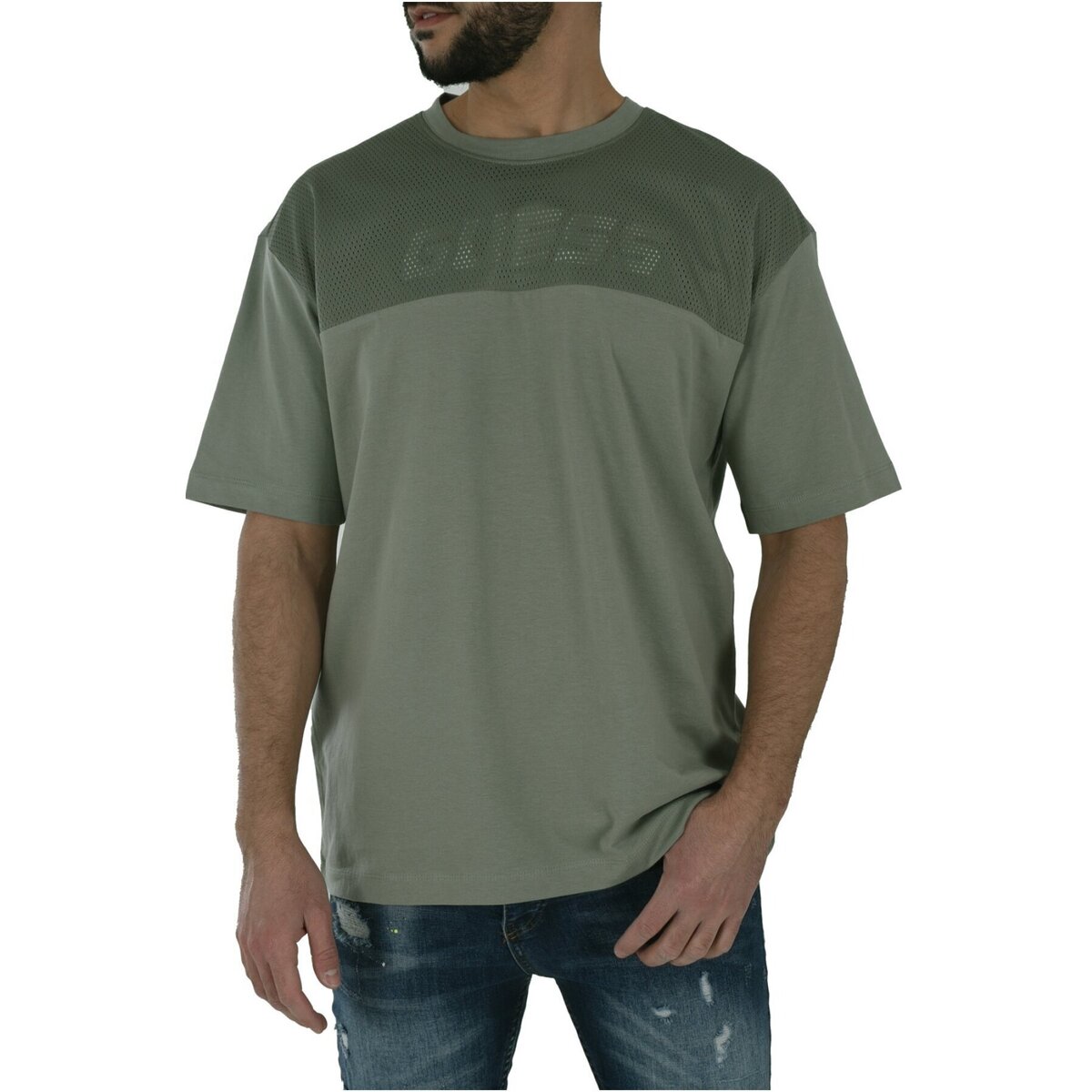 Textil Homem T-Shirt mangas curtas Guess Z5GI11 I3Z14 Verde