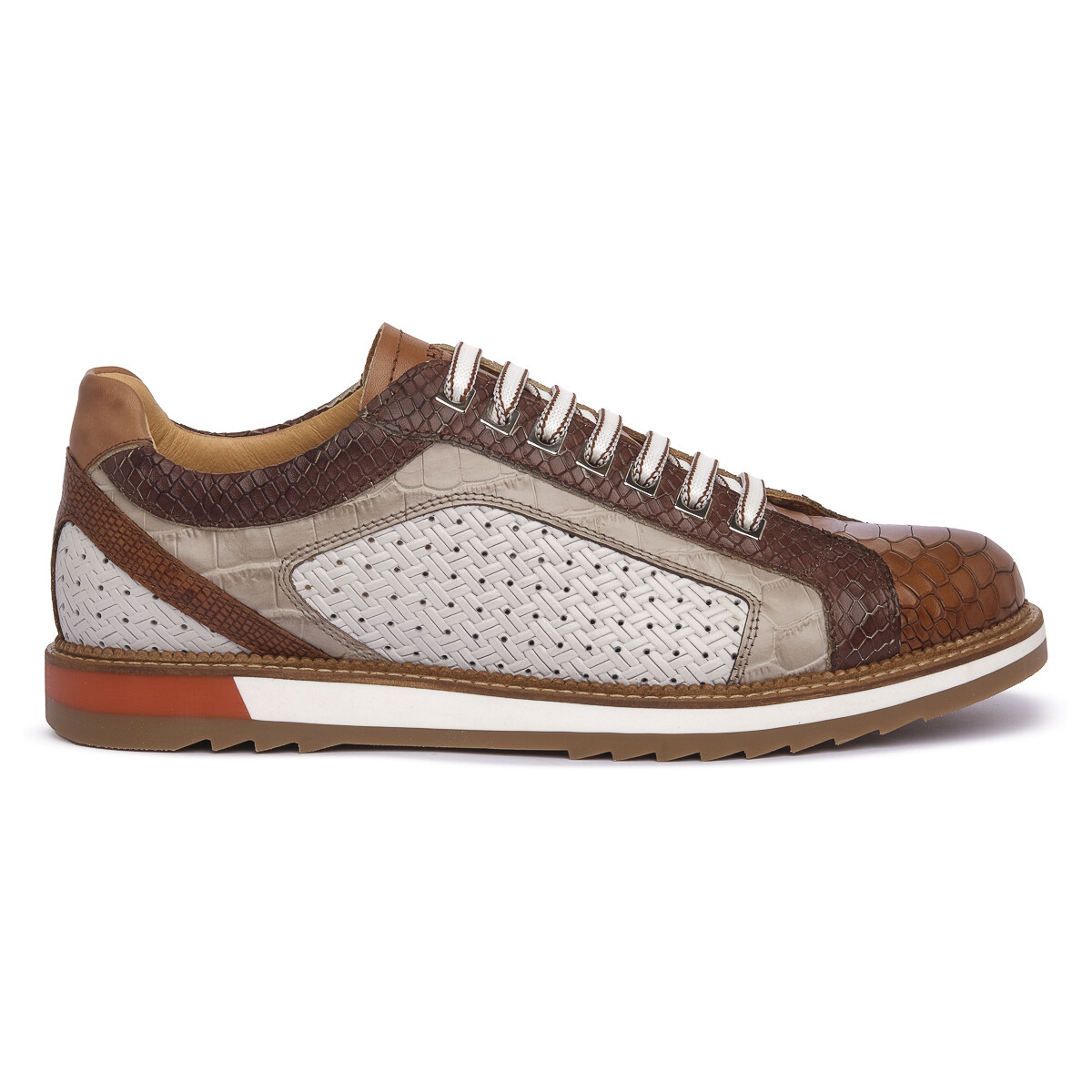 Sapatos Homem Sapatilhas Exton COMBI 4 Branco