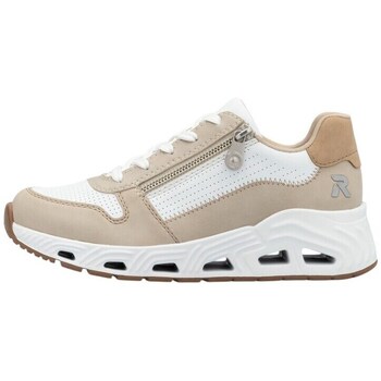 Sapatos Mulher Sapatilhas Rieker Low Cor bege, Branco