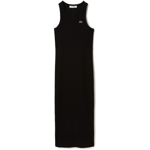 Textil Mulher Vestidos Lacoste EF5512 Preto