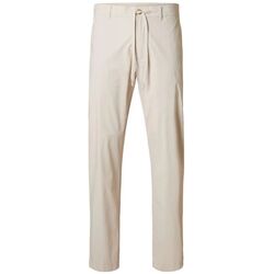 Textil Homem Calças Selected 16094570 - SLH190 REGULAR TAPE LEROY-MOONSTRUCKT Bege